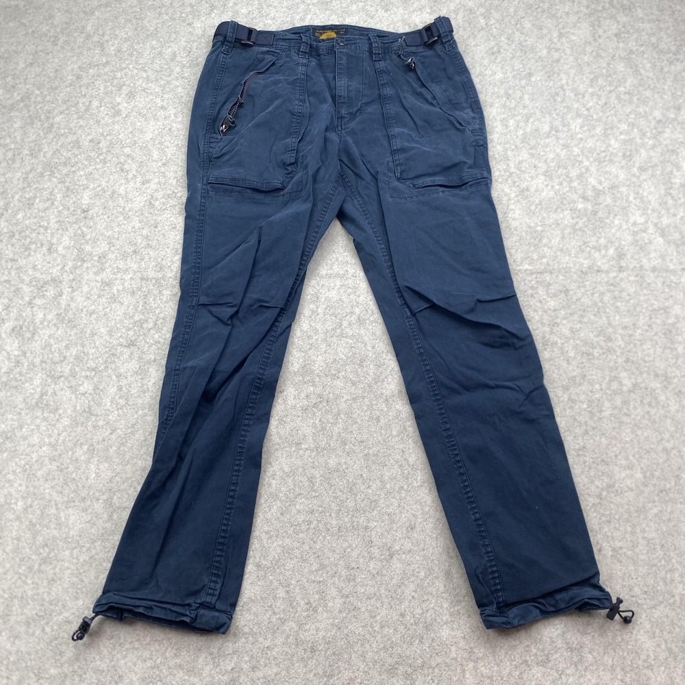 Abercrombie & Fitch Pants Mens 31x30 (30x27) Blue Slim Straight Cargo Belted